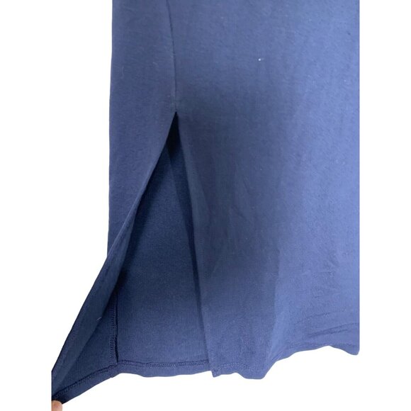 Womens Soprano Navy Midi Dress Cutout S Jr Sleeveless Halter Slit 7532 NWOT - Picture 9 of 9